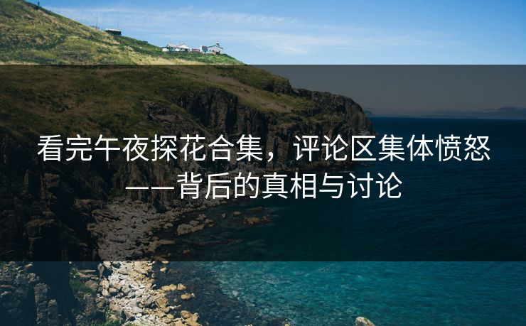 看完午夜探花合集，评论区集体愤怒——背后的真相与讨论