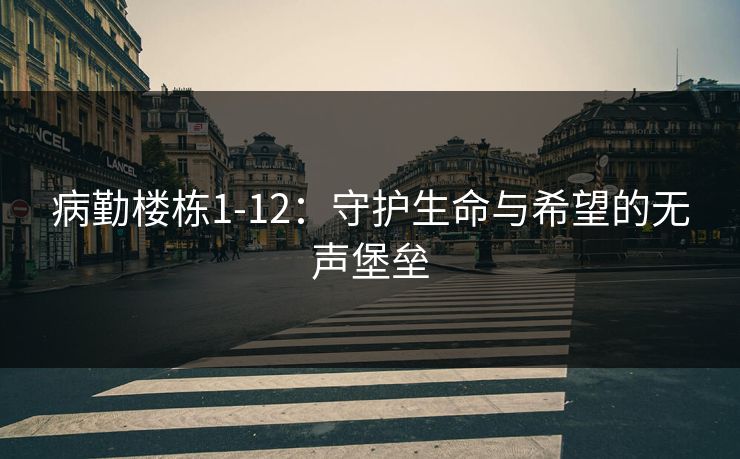 病勤楼栋1-12：守护生命与希望的无声堡垒